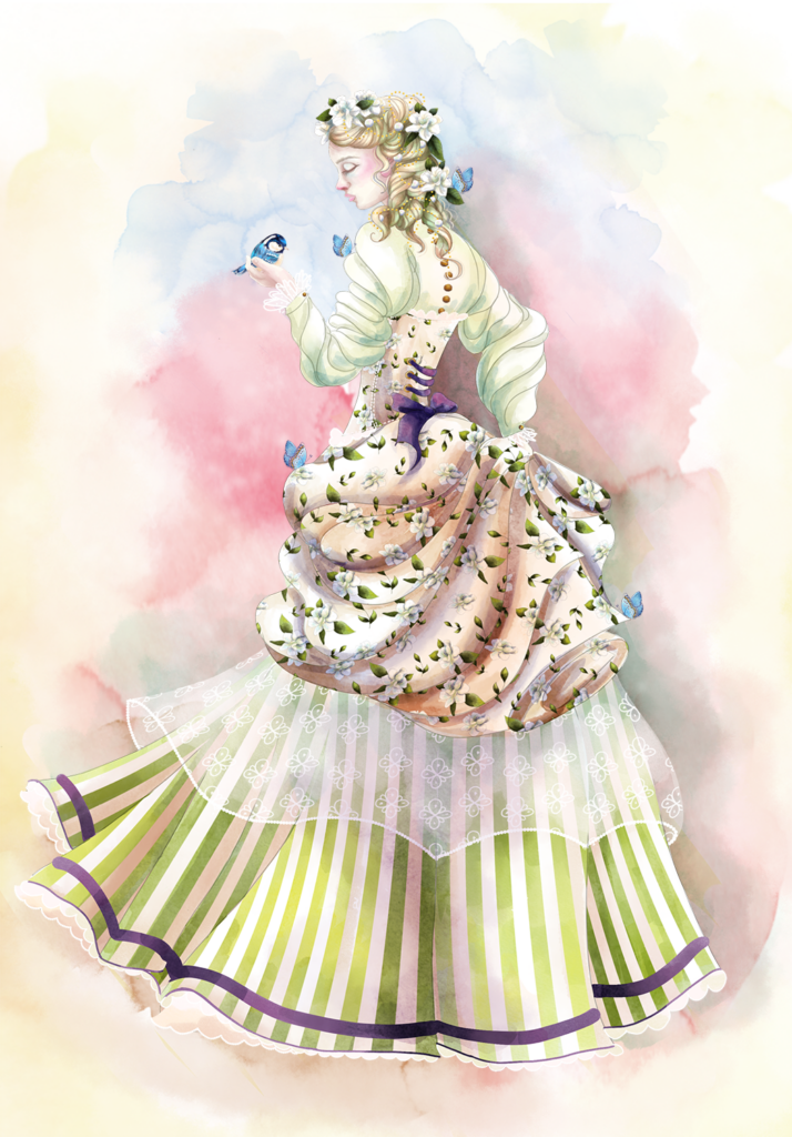 Illustration : Oiseau bleu